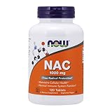 NOW Supplements, NAC (N-Acetyl-Cysteine) 1,000 Mg, Free Radical Protection, 120 Tablets